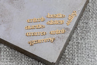 Permanent Jewelry Connector Bestie Mama Sister Grammy Wifey Auntie Mini Mimi 14K Gold Filled 925 Sterling Silver Connectors Made in USA