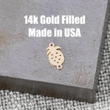 Pineapple Connector - 14Kt Gold Filled Sterling Silver - Connectors - Permanent Jewelry Supply