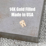 Molar Tooth Dentist Connector - 14Kt Gold Filled Sterling Silver - Connectors - Permanent Jewelry Supply