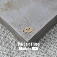 Football Connector Permanent Jewelry Connectors 14K Gold Filled or 925 Sterling Silver Gold Filled Connectors Bracelet Necklace Supply