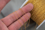 2mm Gold-filled Chain by the foot - Wholesale - Round Cable Chain Permanent Jewelry Chain