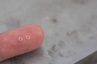 Set of 50 x 26 gauge 2.3mm and 3mm EXTREMELY TINY Thinnest Smallest Open Jump Ring -14kt Gold Filled - Permanent Jewelry