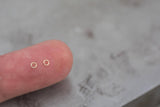 Set of 50 x 26 gauge 2.3mm and 3mm EXTREMELY TINY Thinnest Smallest Open Jump Ring -14kt Gold Filled - Permanent Jewelry