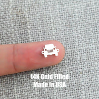 Jeep Connector 14K Gold Filled Connector Truck Permanent Jewelry 14K Gold Filled 925 Sterling Silver Connectors Bracelet Necklace PJ Supply