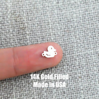 Duck Connector 14K Gold Filled Connector Permanent Jewelry 14K Gold Filled 925 Sterling Silver Connectors Bracelet Necklace PJ Supply
