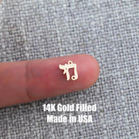 Chai Hebrew Connector 14K Gold Filled Connector Charm Life Permanent Jewelry 14K Gold Filled Sterling Silver Connectors Bracelet Necklace