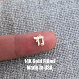 Chai Hebrew Connector 14K Gold Filled Connector Charm Life Permanent Jewelry 14K Gold Filled Sterling Silver Connectors Bracelet Necklace