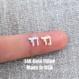 Chai Hebrew Connector 14K Gold Filled Connector Charm Life Permanent Jewelry 14K Gold Filled Sterling Silver Connectors Bracelet Necklace