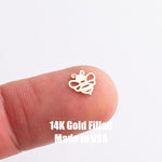 Queen Bee Connector - 14Kt Gold Filled Sterling Silver - - Bee Connectors - Permanent Jewelry Supply