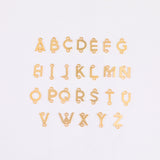 9mm size- 14K Gold Filled Letter Initial Connector (L) Capital Letter Alphabet Charm for Permanent Jewelry Wholesale Bracelet Jewelry