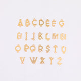 Vertical Letter CONNECTORS - 6mm 14kt Gold Filled Alphabet Initial Links - Sideways Necklace Letter - Permanent Jewelry Supplies