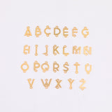14K Gold Filled Letter Initial Connector (L) Capital Letter Alphabet Charm for Permanent Jewelry Wholesale Bracelet Jewelry Supplies