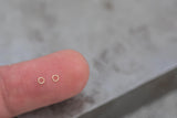 Set of 50 x 26 gauge 3mm 2.3mm 3.0mm EXTREMELY TINY Thinnest Smallest Open Jump Ring -14kt Gold Filled - Permanent Jewelry