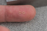 Set of 50 x 26 gauge 3mm 2.3mm 3.0mm EXTREMELY TINY Thinnest Smallest Open Jump Ring -14kt Gold Filled - Permanent Jewelry