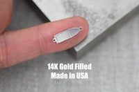 Bullet Ammunition Connectors 14Kt Gold Filled or Sterling Connectors Permanent Jewelry Bracelet or Necklace Permanent Jewelry Supply