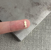 Semicolon Connector - 14Kt Gold Filled Sterling Silver Project Semi Colon Suicide Prevention Mental Health Awareness for Permanent Jewelry