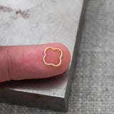 Gold Filled Clover Flower Ring- 1420 Gold Filled- Made in USA- 10mm- 2 pcs per order