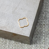 Gold Filled Clover Flower Ring- 1420 Gold Filled- Made in USA- 10mm- 2 pcs per order