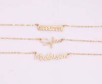 Real GOLD FILLED Personalized Name Necklace • Gold Filled Name Necklace • Perfect Gift for Her • Personalized Gift • Will Not Tarnish