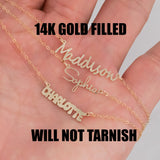 Real GOLD FILLED Personalized Name Necklace • Gold Filled Name Necklace • Perfect Gift for Her • Personalized Gift • Will Not Tarnish