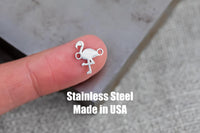 Flamingo Connector- Permanent Jewelry Connectors- Hand Polished Stainless Steel - Made in the USA PVD Ion Plating