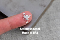 Flamingo Connector- Permanent Jewelry Connectors- Hand Polished Stainless Steel - Made in the USA PVD Ion Plating