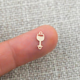Wine Glass Connector - 14Kt Gold Filled Sterling Silver - Connectors - Permanent Jewelry Supply
