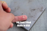 Hockey connector - sterling silver or Gold filled- permanent jewelry word connectors- charm, pendant, Sport connector