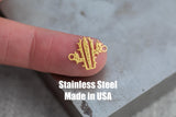 Cactus Connector- Permanent Jewelry Connectors- Hand Polished Stainless Steel - Made in the USA PVD Ion Plating
