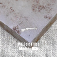Rifle Gun Connector - 14Kt Gold Filled Sterling Silver 2nd Amendment Connectors for Permanent Jewelry