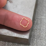 Gold Filled Clover Flower Ring- 1420 Gold Filled- Made in USA- 10mm- 2 pcs per order