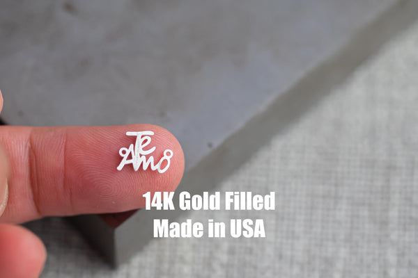 Te Amos Connectors - 14Kt Gold Filled or Sterling Connectors - For Permanent Jewelry Bracelet, Necklace, Ring - Permanent Jewelry Supply