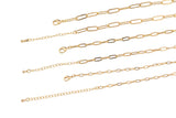 Paperclip Necklaces 16" 18" For Layering Tarnish Resistant pvd Ion Plating Ion Plated
