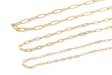 Paperclip Necklaces 16" 18" For Layering Tarnish Resistant PVD Ion Plating Ion Plated