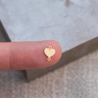 Heart Connector Permanent Jewelry Connectors 14K Gold Filled or 925 Sterling Silver Gold Filled Connectors Bracelet Necklace Supply