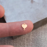Heart Connector Permanent Jewelry Connectors 14K Gold Filled or 925 Sterling Silver Gold Filled Connectors Bracelet Necklace Supply