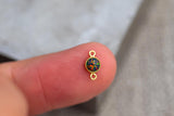 Colorful Opal 14kt Gold Filled & Sterling Silver Synthetic Opal CONNECTORS 3mm or 4mm - Bulk Permanent Jewelry Supply - Limited Edition