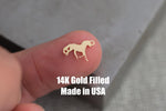 Horse Connectors - 14Kt Gold Filled or Sterling Bitch Connectors - For Permanent Jewelry Bracelet, Necklace, Ring - Permanent Jewelry Supply
