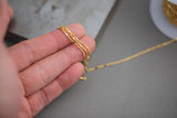 Gold Filled Flat Tubed Chain, 3 plus 1 Oval Links, Wholesale, USA Made, Chain by foot