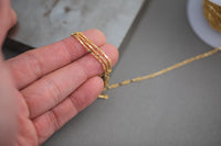 Gold Filled Flat Tubed Chain, 3 plus 1 Oval Links, Wholesale, USA Made, Chain by foot