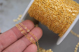 Gold Filled Flat Oval Chain, Wholesale, USA Made, Chain by foot Permanent Jewelry Chain