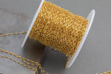 Gold Filled Elongated Oval Rolo Chain 1.3x3mm - Dainty Paperclip Style Wholesale Chains for Permanent Jewelry - USA made