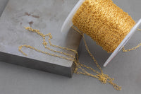 Little Paperclip 14kt Gold Filled, Gold Filled Paperclip chain 1.7x4.7mm - Elongated Oval Permanent Jewelry - USA made