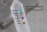 Colorful Opal 14kt Gold Filled & Sterling Silver Synthetic Opal CONNECTORS 3mm or 4mm - Bulk Permanent Jewelry Supply - Limited Edition