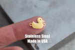 Duck Connector- Permanent Jewelry Connectors- Hand Polished Stainless Steel - Made in the USA PVD Ion Plating