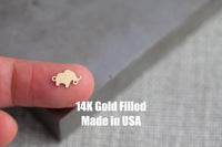 Elephant Connector - 14Kt Gold Filled Sterling Silver - Connectors - Permanent Jewelry Supply