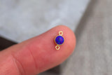 Colorful Opal 14kt Gold Filled & Sterling Silver Synthetic Opal CONNECTORS 3mm or 4mm - Bulk Permanent Jewelry Supply - Limited Edition