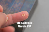 Wholesale Permanent Jewelry Star Of David Connector - 14kt gold filled or Sterling Silver - Made in the USA - Custom