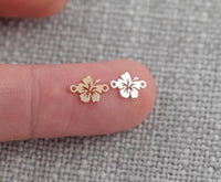 Birth Month Flower Connector - 14Kt Gold Filled Sterling Silver - Flower Connectors - Permanent Jewelry Supply- All coming Soon
