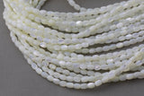 Mother Of Pearl - Barrel Beads- Special Shape AAA Quality Shell Beads- 16 inch strand- 4x5mm